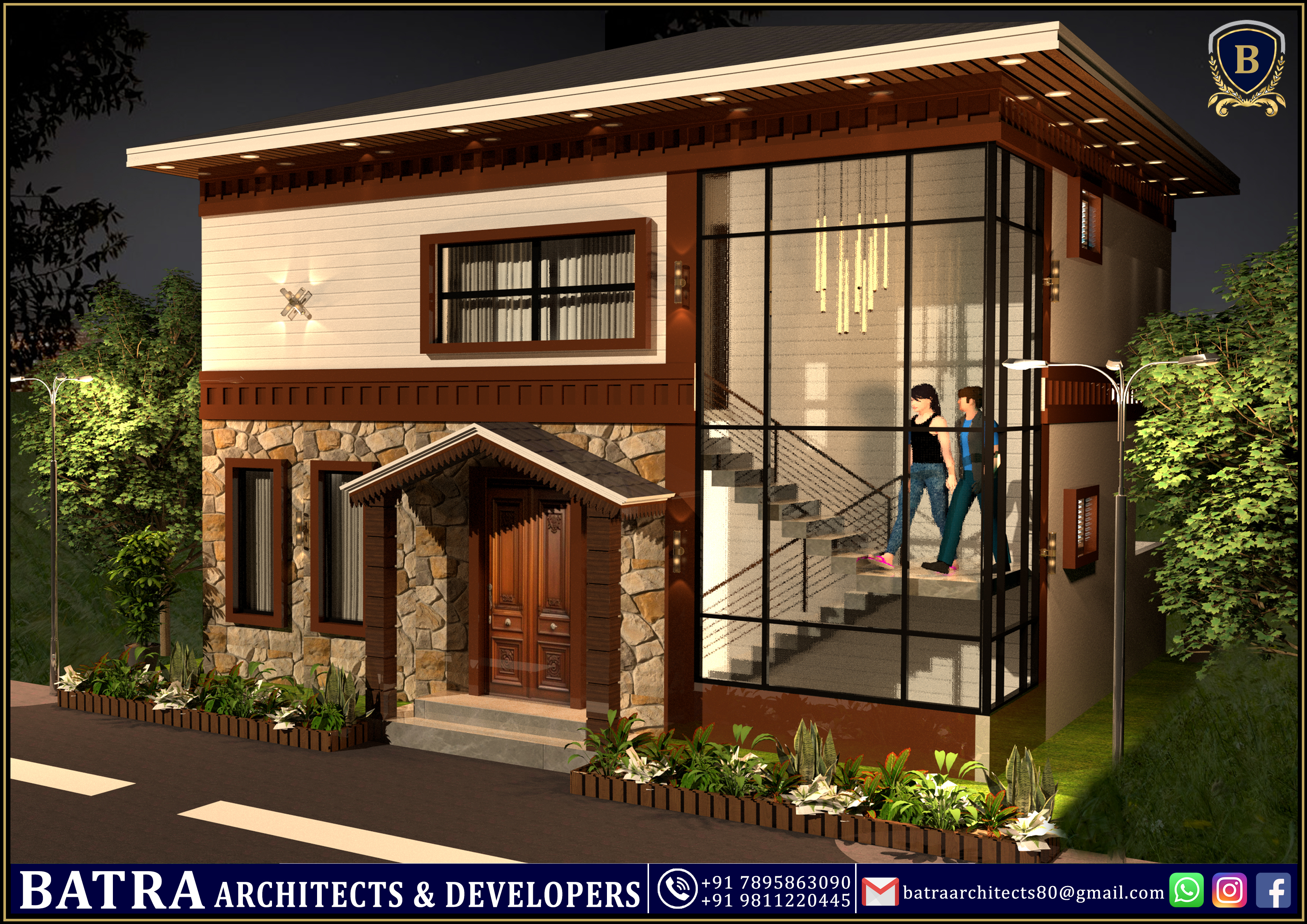 premium Villa Night View