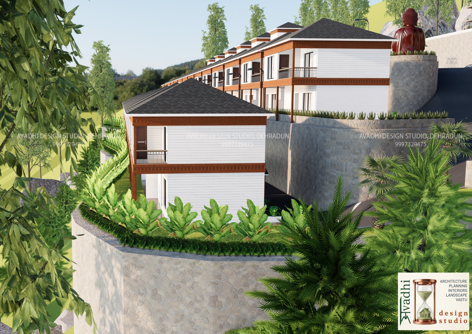 Villa entrance
